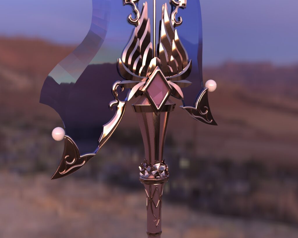 Alabarda modello 3D