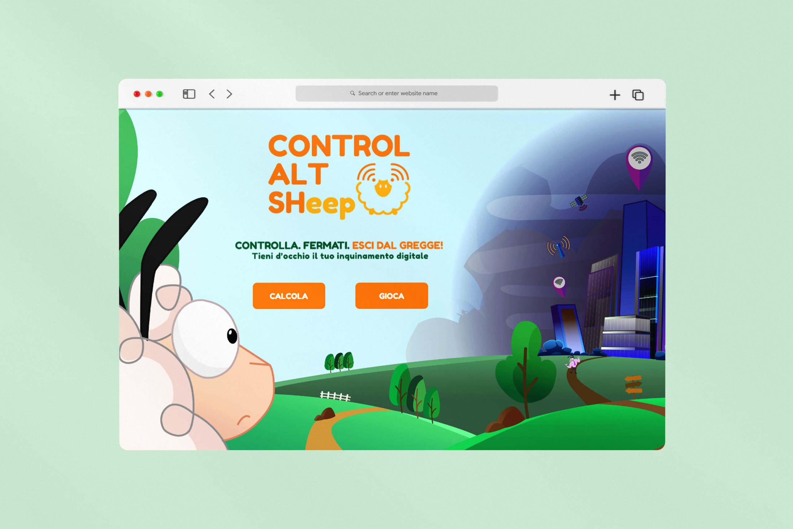 home ctrl alt sheep mockup